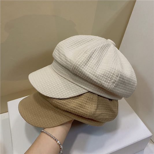 Simple Solid Color Women's Octagonal Beret