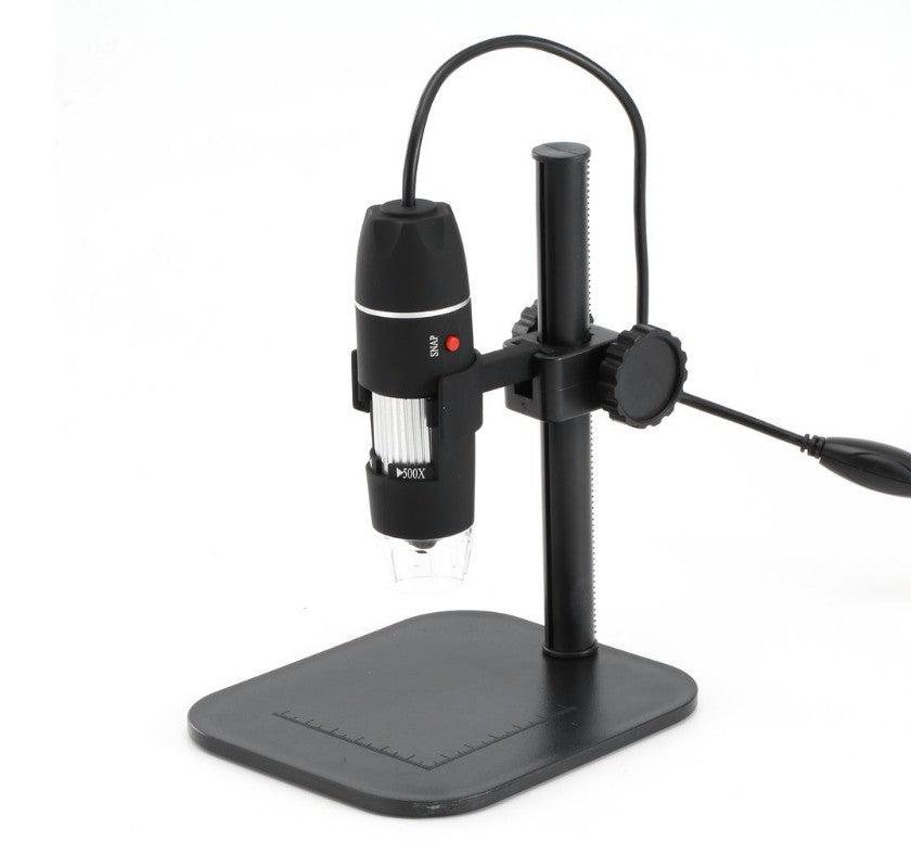 Black Digital Microscope Camera with Magnifier Lens